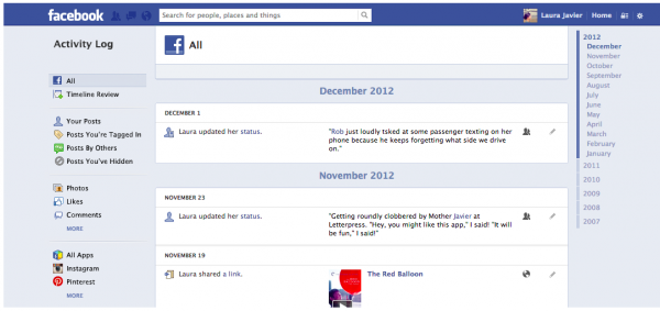 New Facebook Privacy Settings For December 2012